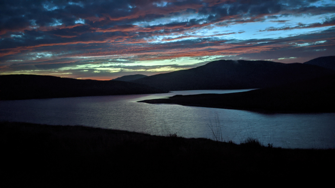 Nant-Y-Moch Reservoir at sunrise